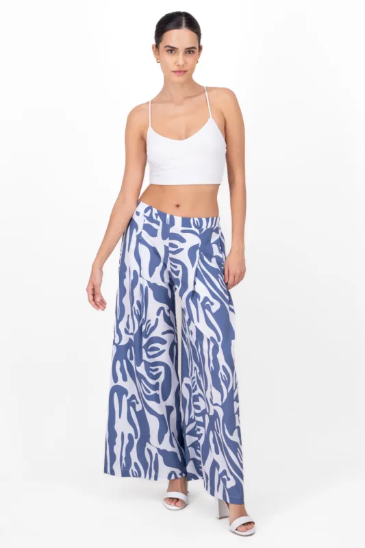 Pantalón super wide leg estampado sold by Shasa