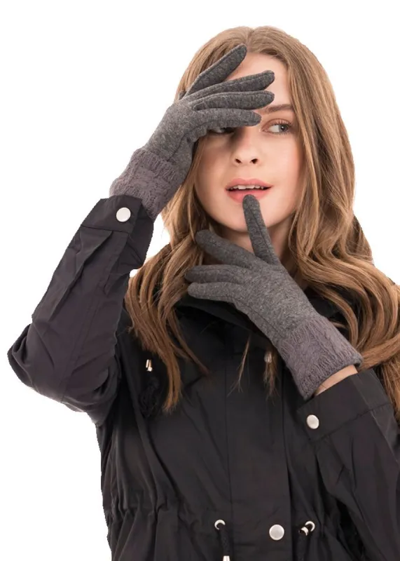 Guantes tejidos trenza sold by Shasa