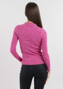 Suéter acanalado cuello alto botones sold by Shasa