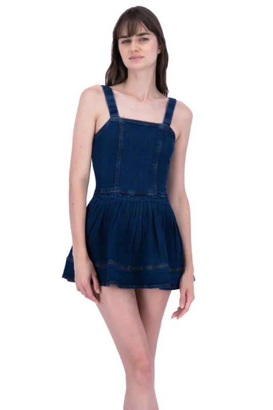 Vestido mini con detalles liso sold by Shasa