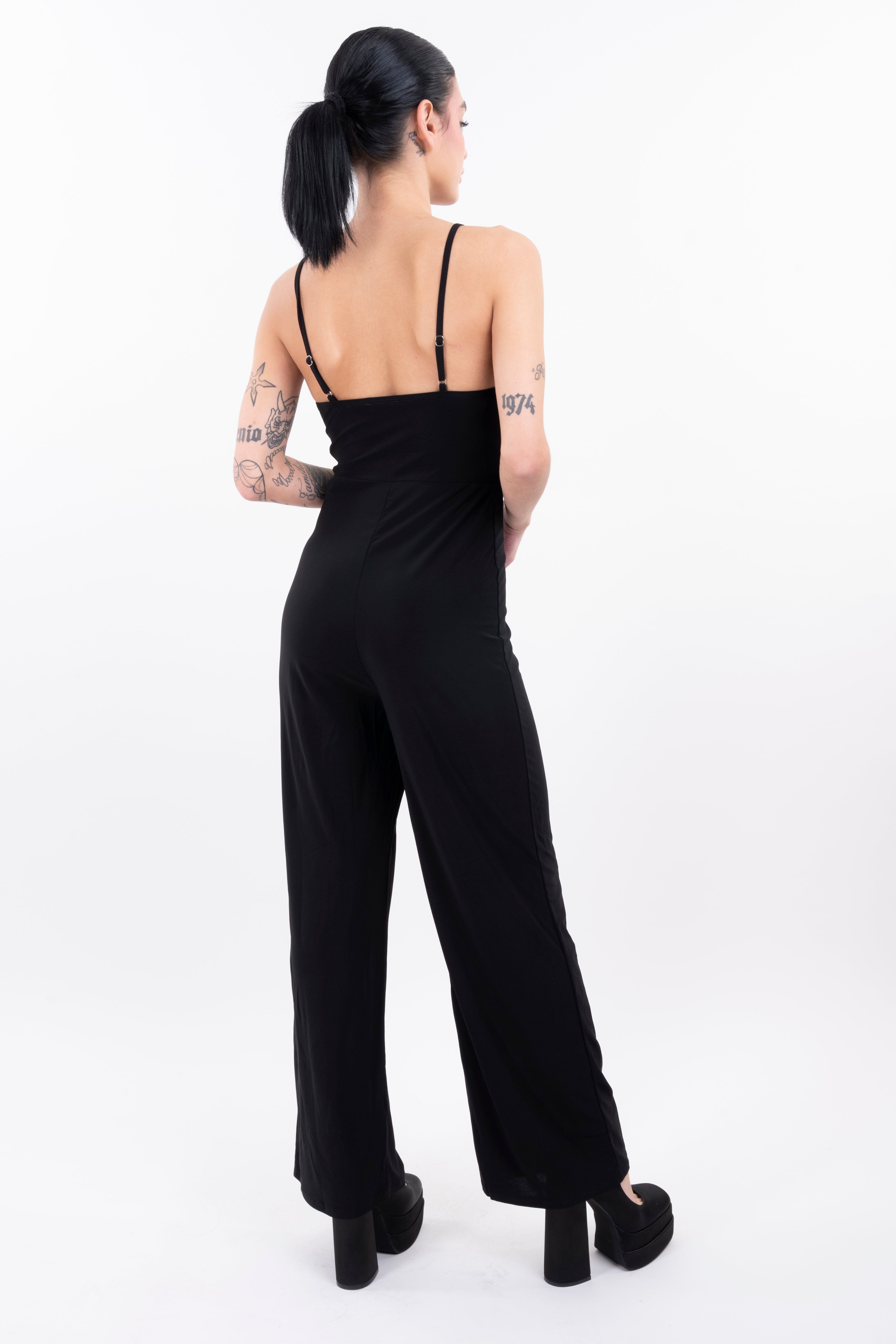 Jumpsuit monocolor escote drapeado sold by Shasa product image thumbnail 4