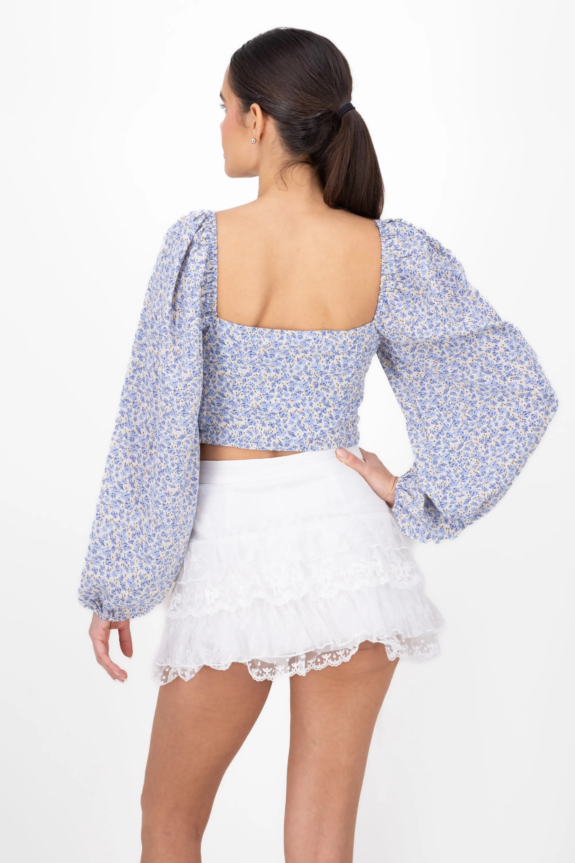 Blusa De Manga Larga Con Estampado De Flores sold by Shasa product image thumbnail 4