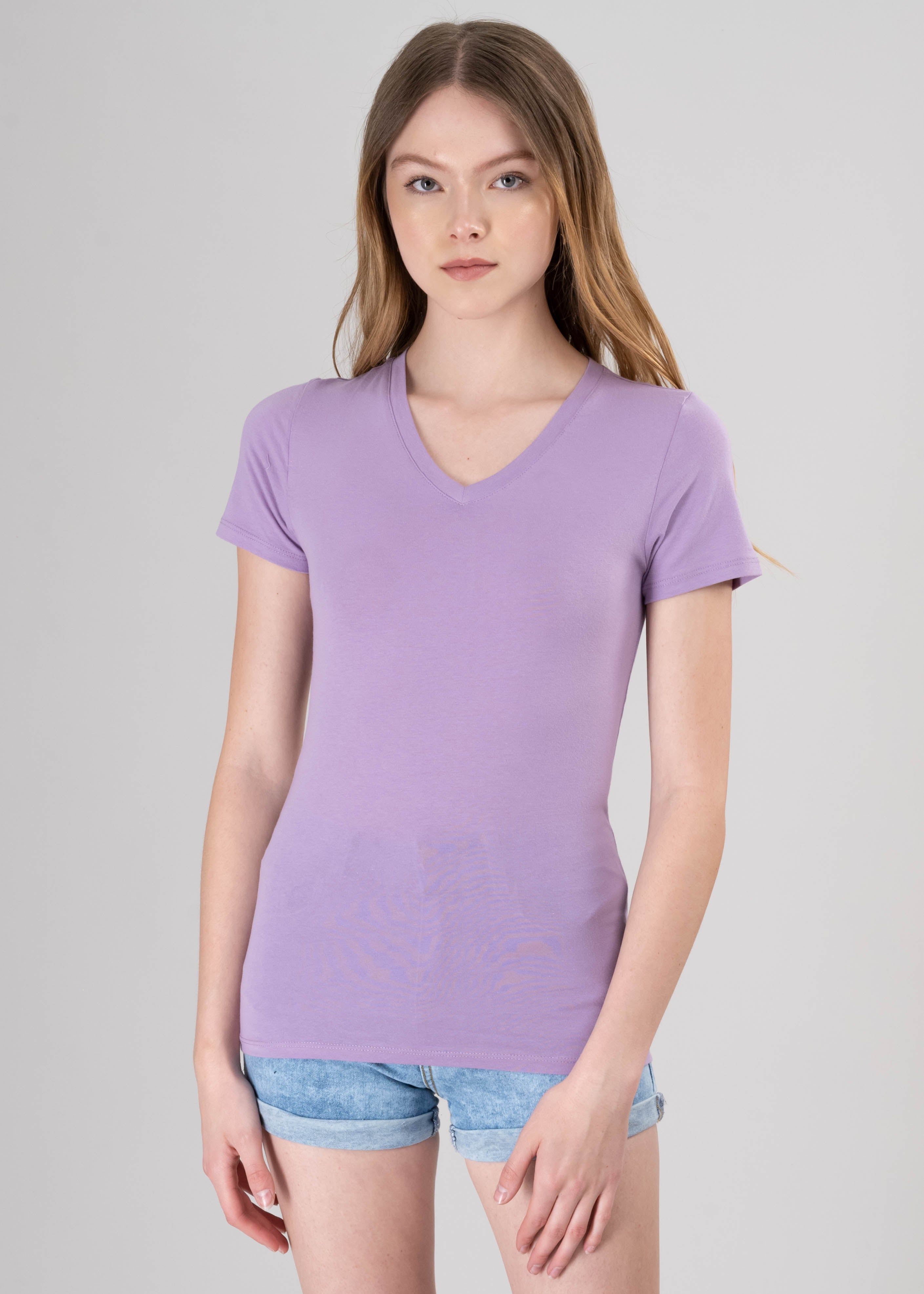 Playera manga corta escote v liso sold by Shasa product image thumbnail 2