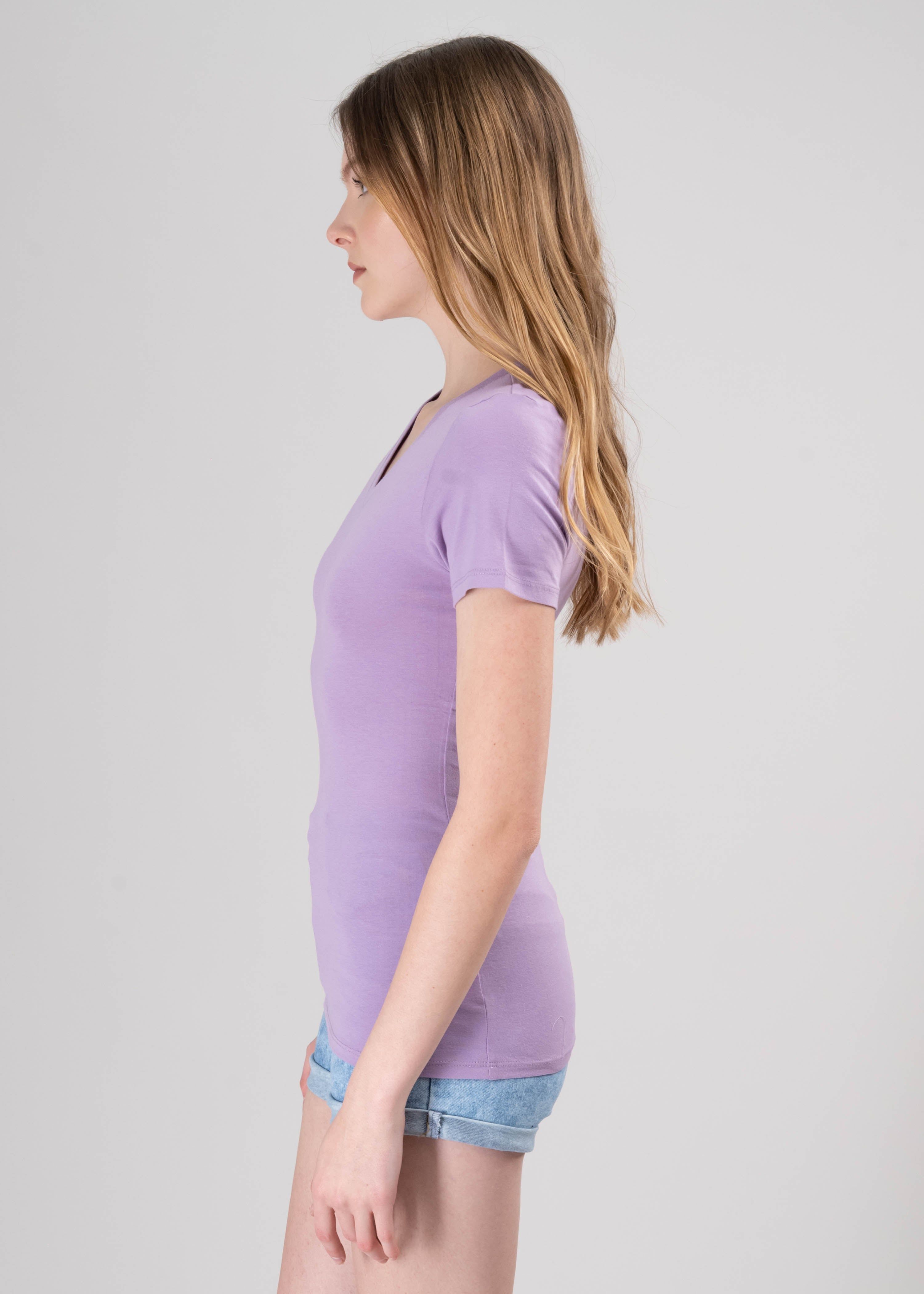 Playera manga corta escote v liso sold by Shasa product image thumbnail 3