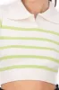Top tejido cuello polo rayas sold by Shasa