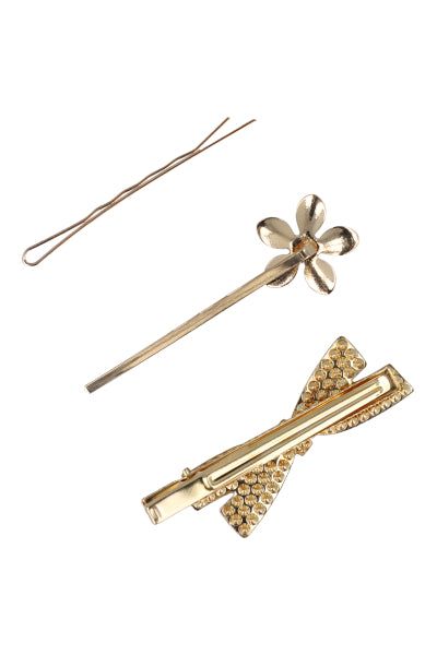 Set 3 pasadores metálicos perlas sold by Shasa product image thumbnail 2