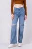 Jeans Straight Destrucción Rodilla sold by Shasa