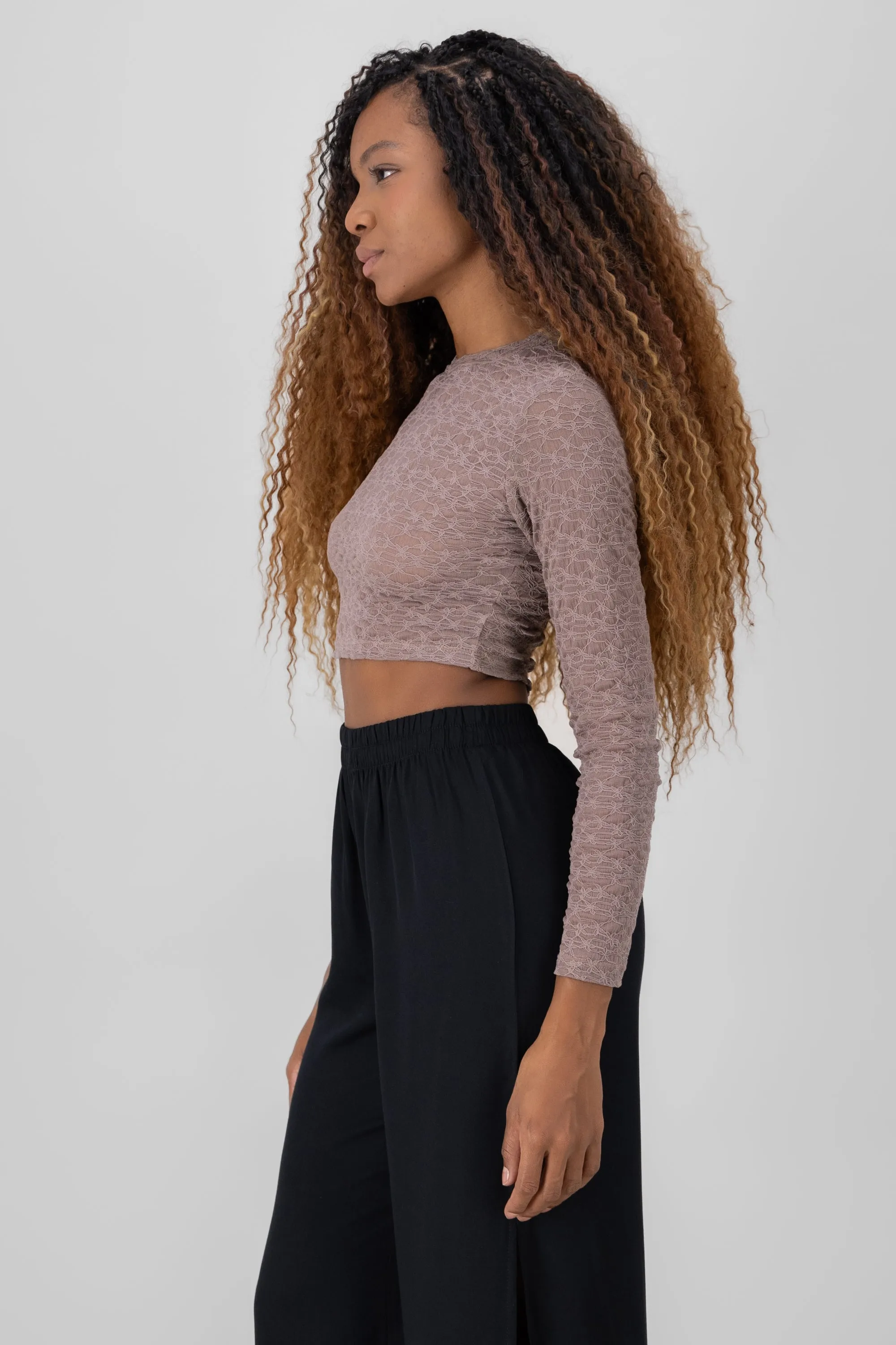 Top manga larga encaje sold by Shasa product image thumbnail 3