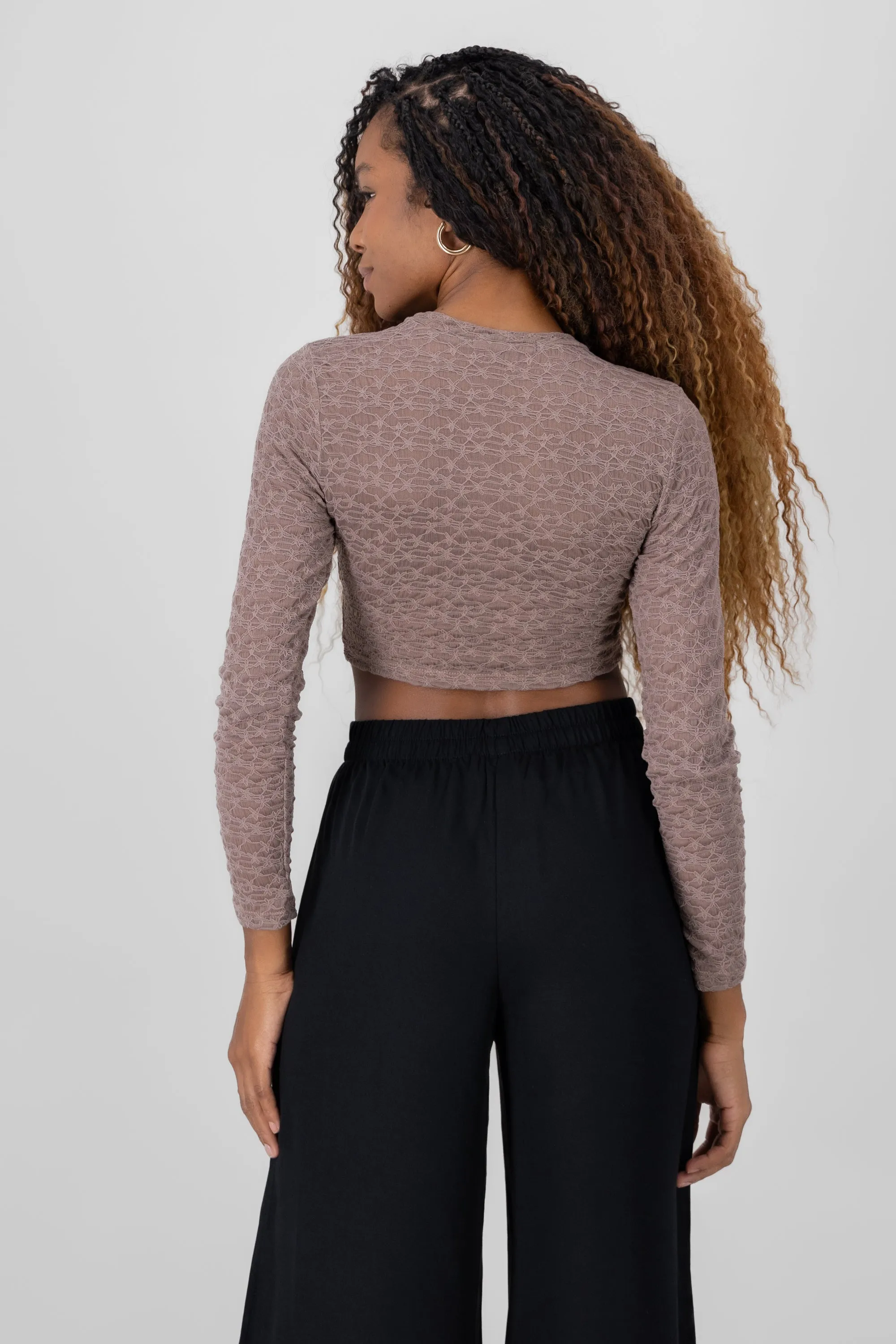 Top manga larga encaje sold by Shasa product image thumbnail 4