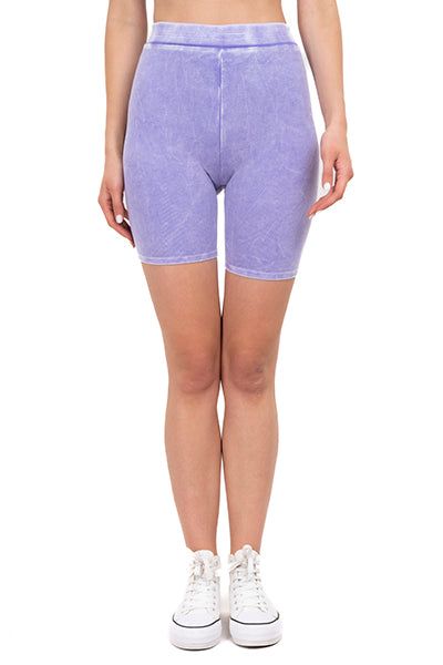 Short biker acanalado tie dye sold by Shasa