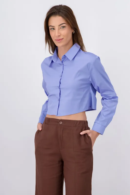 Camisa Crop Manga Larga sold by Shasa