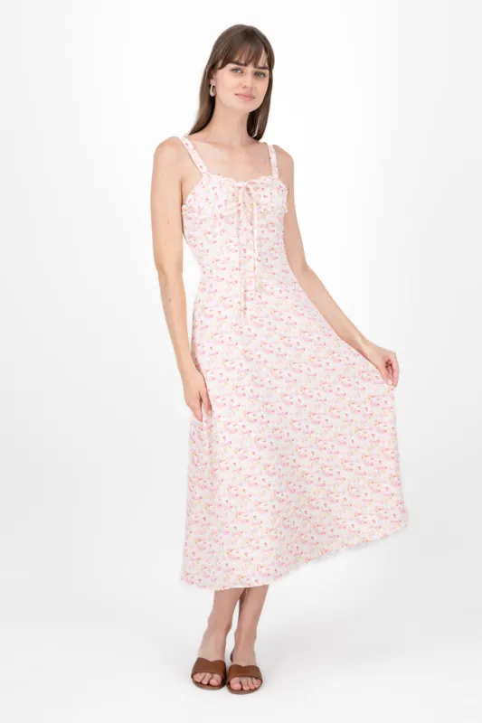 Vestido maxi flores sold by Shasa