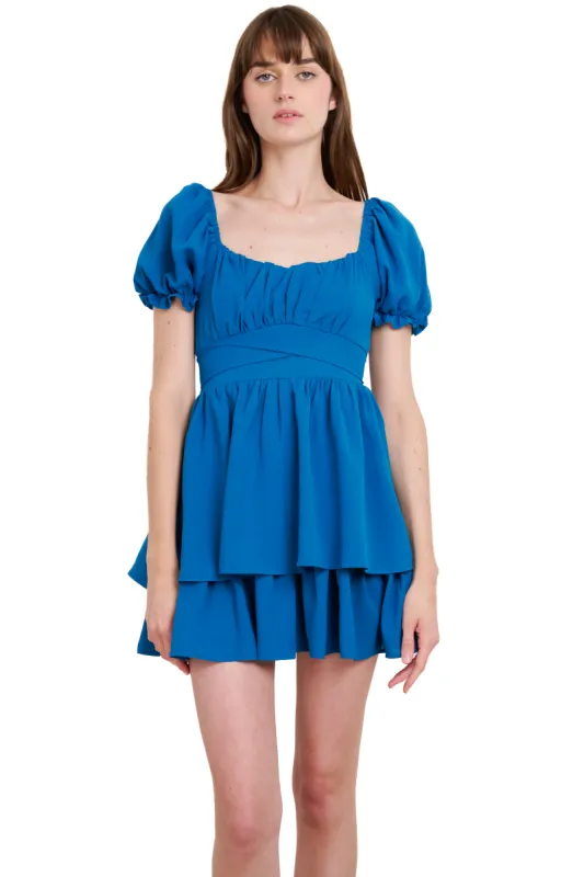 Vestido Mini Capas Moño sold by Shasa