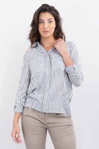 Camisa amplia elevadores manga rayas sold by Shasa
