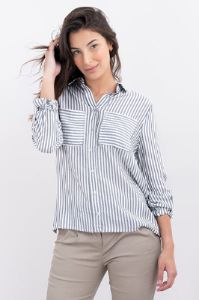 Camisa amplia elevadores manga rayas sold by Shasa