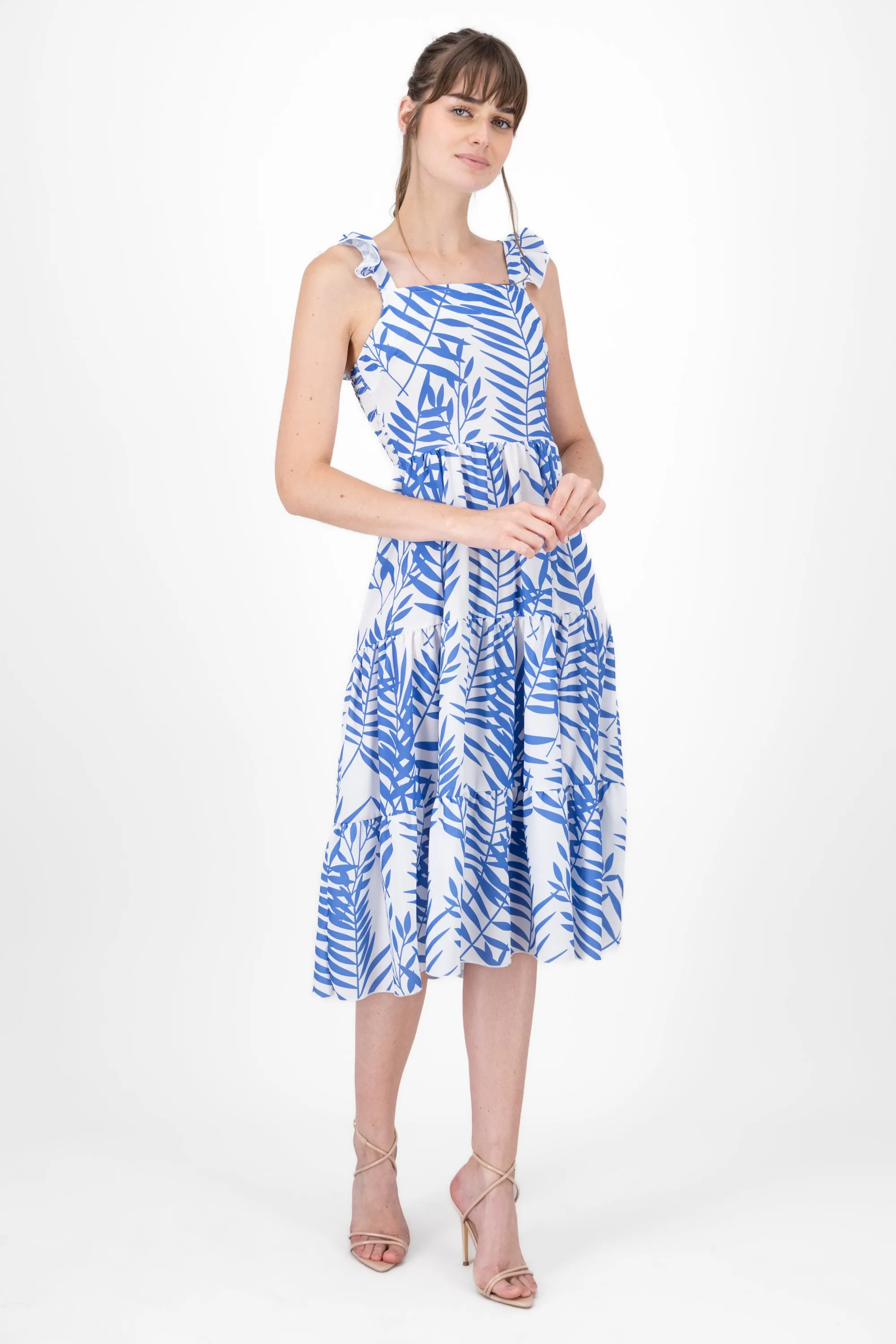 Vestido Midi Tirantes Olanes sold by Shasa