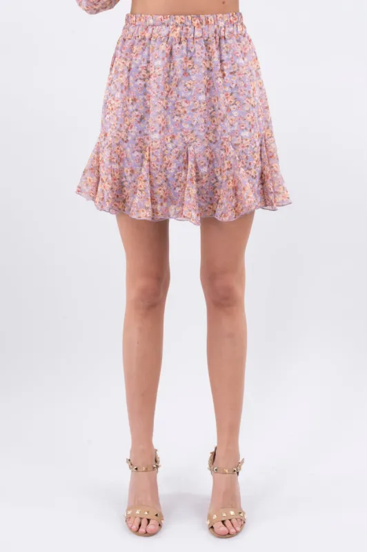 Falda mini olanes estampado flores sold by Shasa