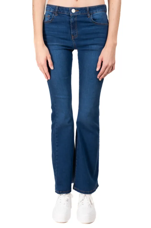 Jeans flared cintura baja sold by Shasa