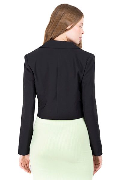 Blazer crop cierre cruzado botones sold by Shasa product image thumbnail 4