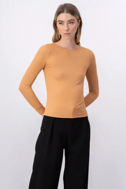 Top doble tejido manga larga sold by Shasa