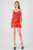 Vestido mini cruzado satin sold by Shasa