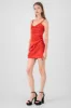 Vestido mini cruzado satin sold by Shasa