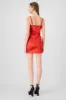 Vestido mini cruzado satin sold by Shasa