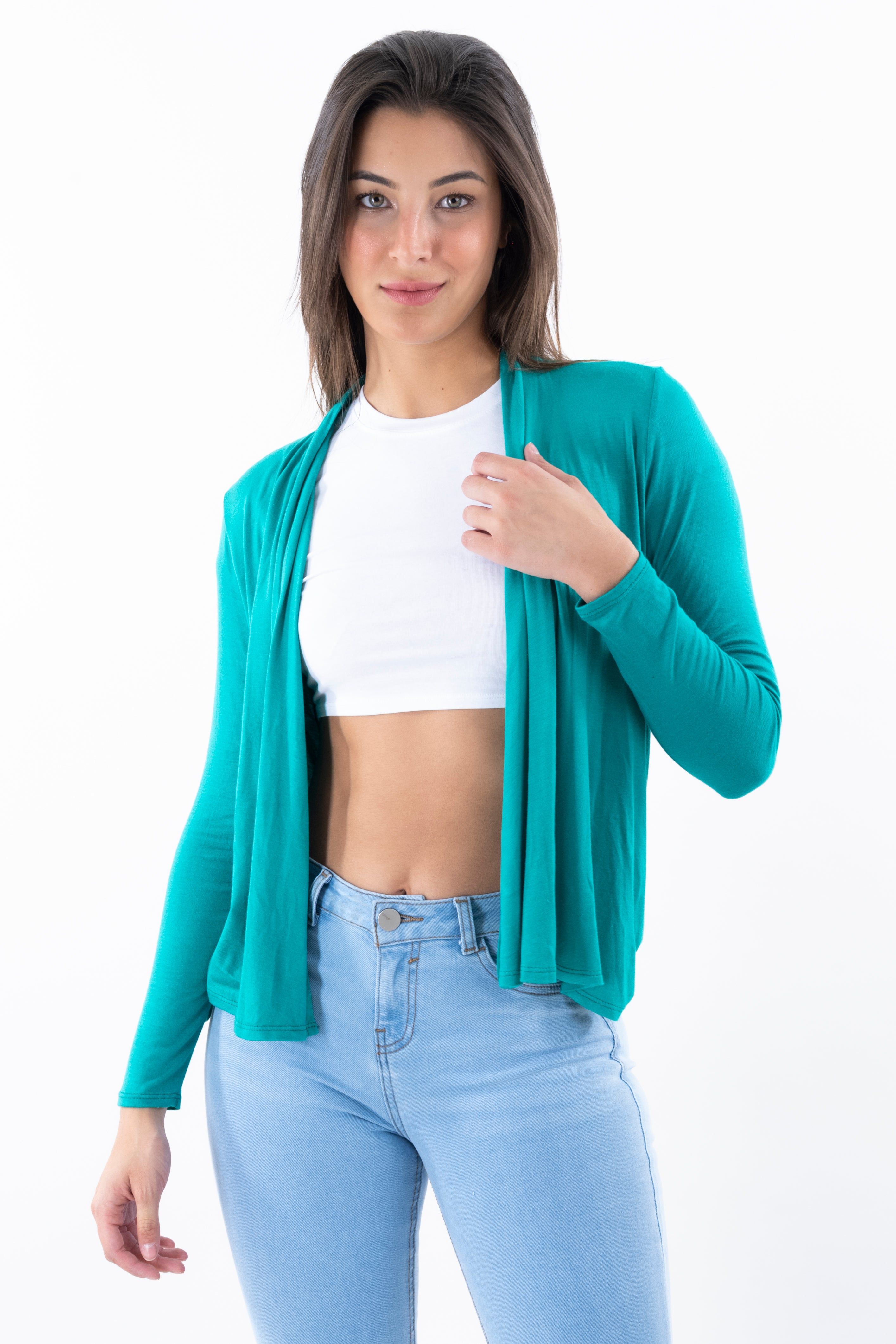 Cárdigan liso cascada frontal sold by Shasa product image thumbnail 2