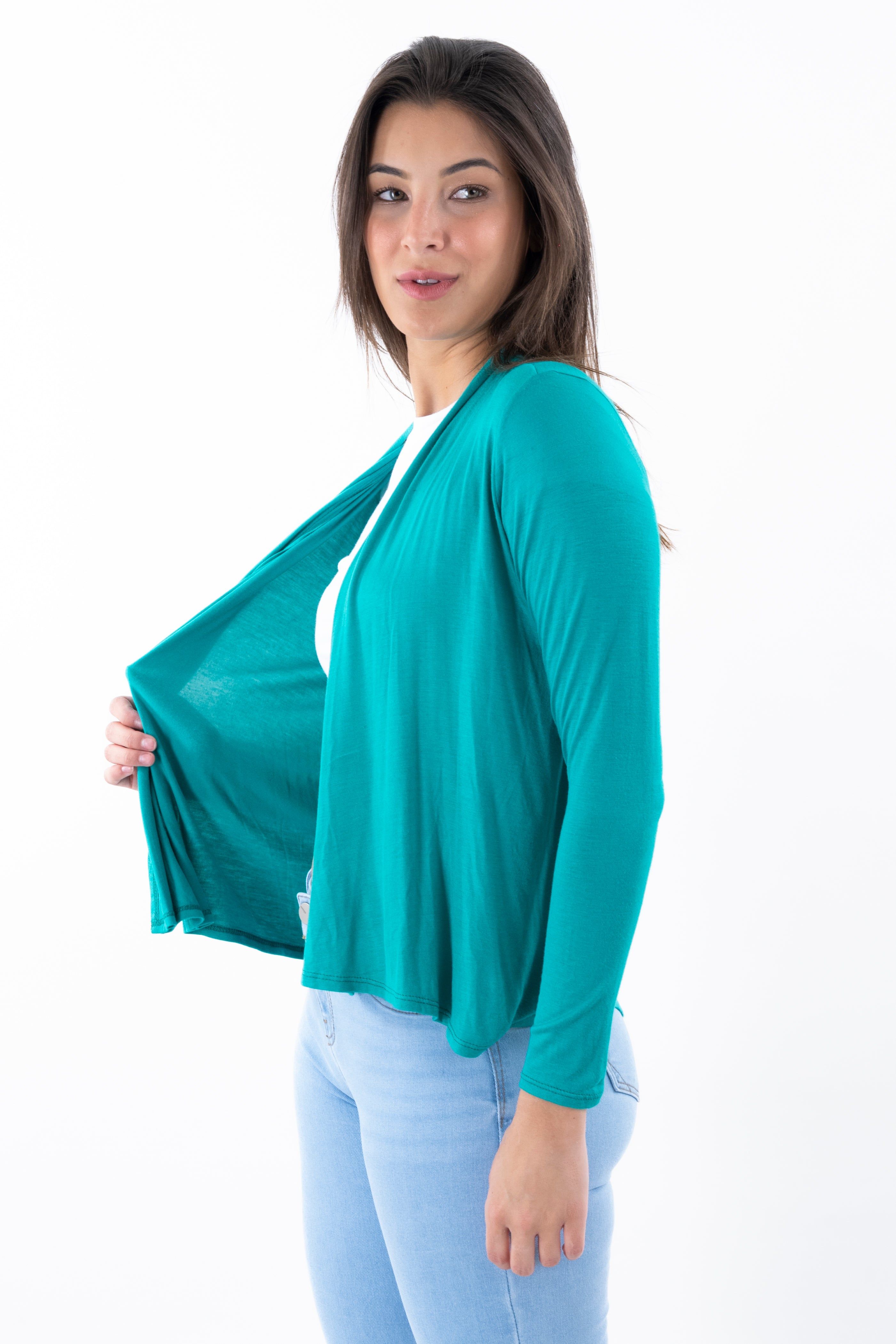 Cárdigan liso cascada frontal sold by Shasa product image thumbnail 3