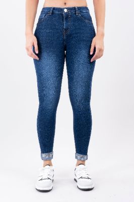 Jeans skinny dobladillo margaritas sold by Shasa