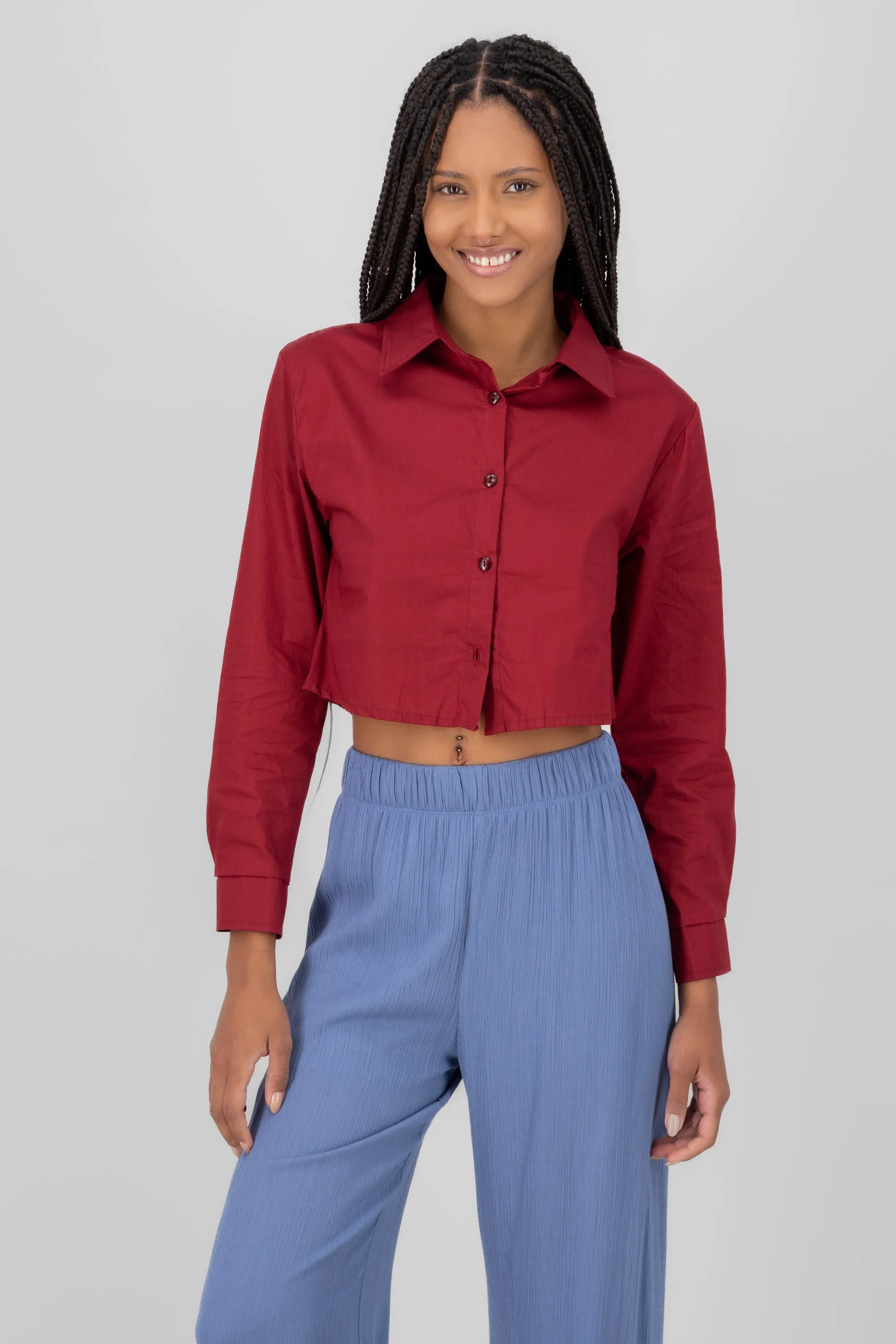 Camisa Crop Manga Larga sold by Shasa