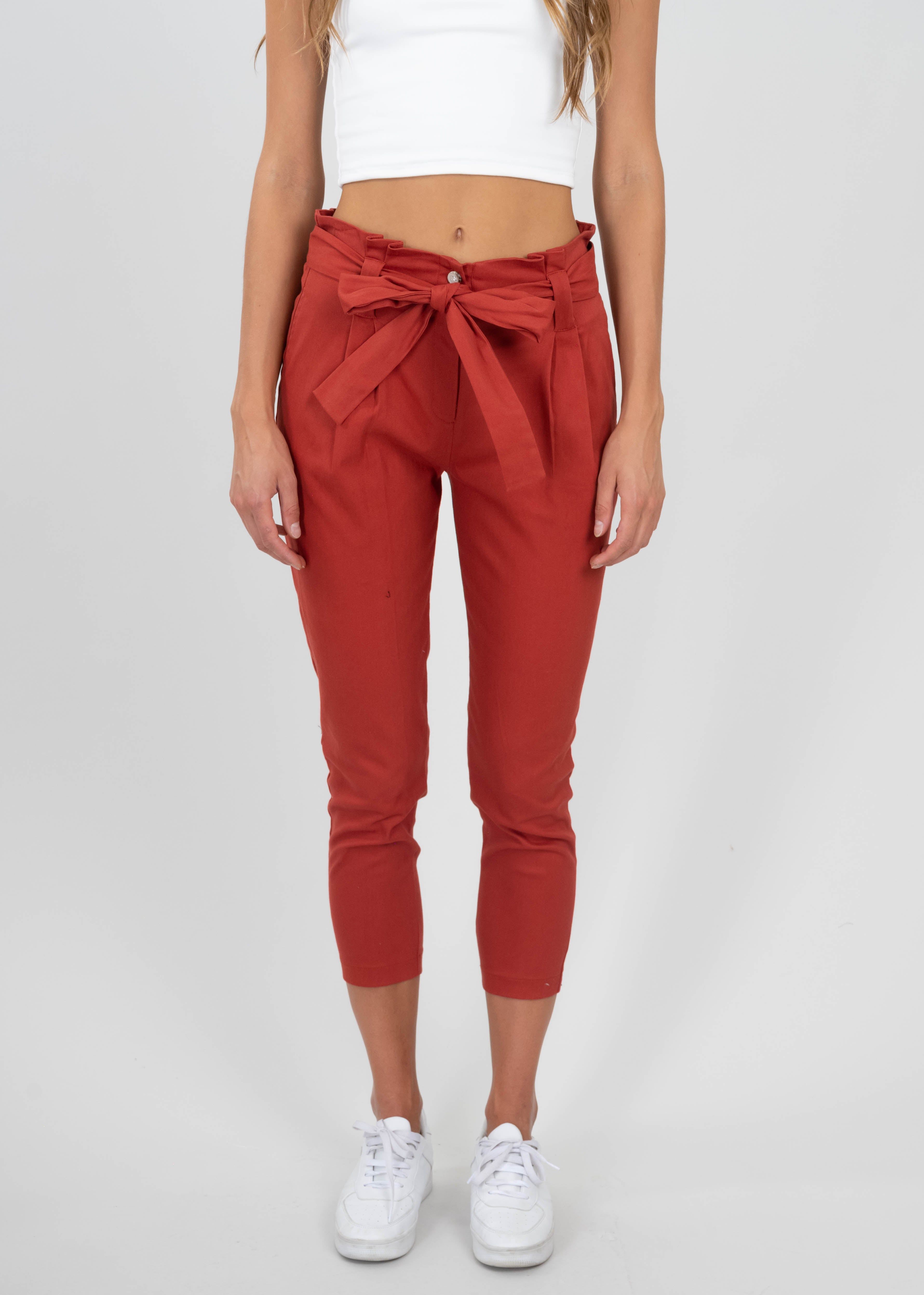 Pantalón paper bag cintura alta cinturón sold by Shasa product image thumbnail 2