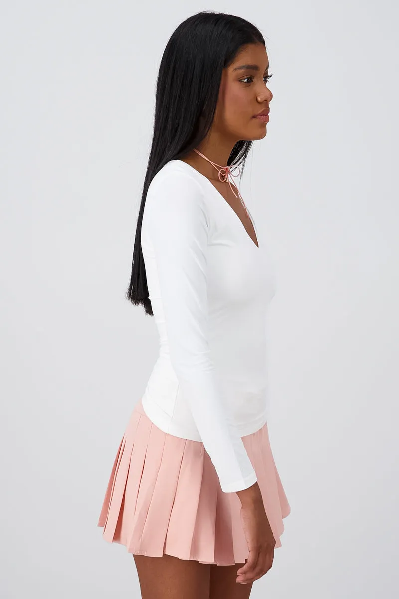 Top manga larga escote v sold by Shasa product image thumbnail 3