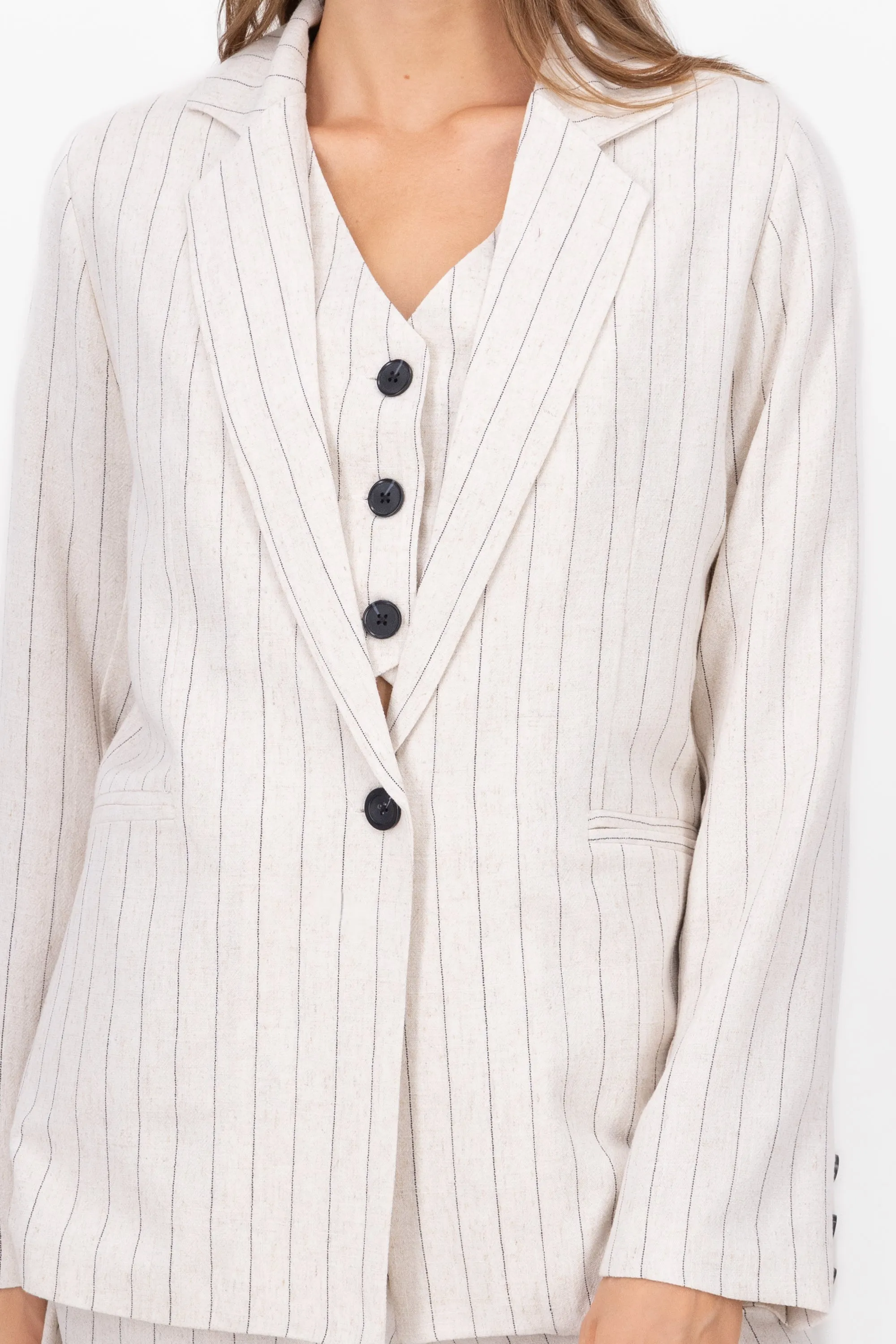 Blazer lino rayas sold by Shasa product image thumbnail 5