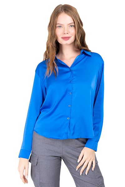 Camisa satín manga larga sold by Shasa product image thumbnail 5