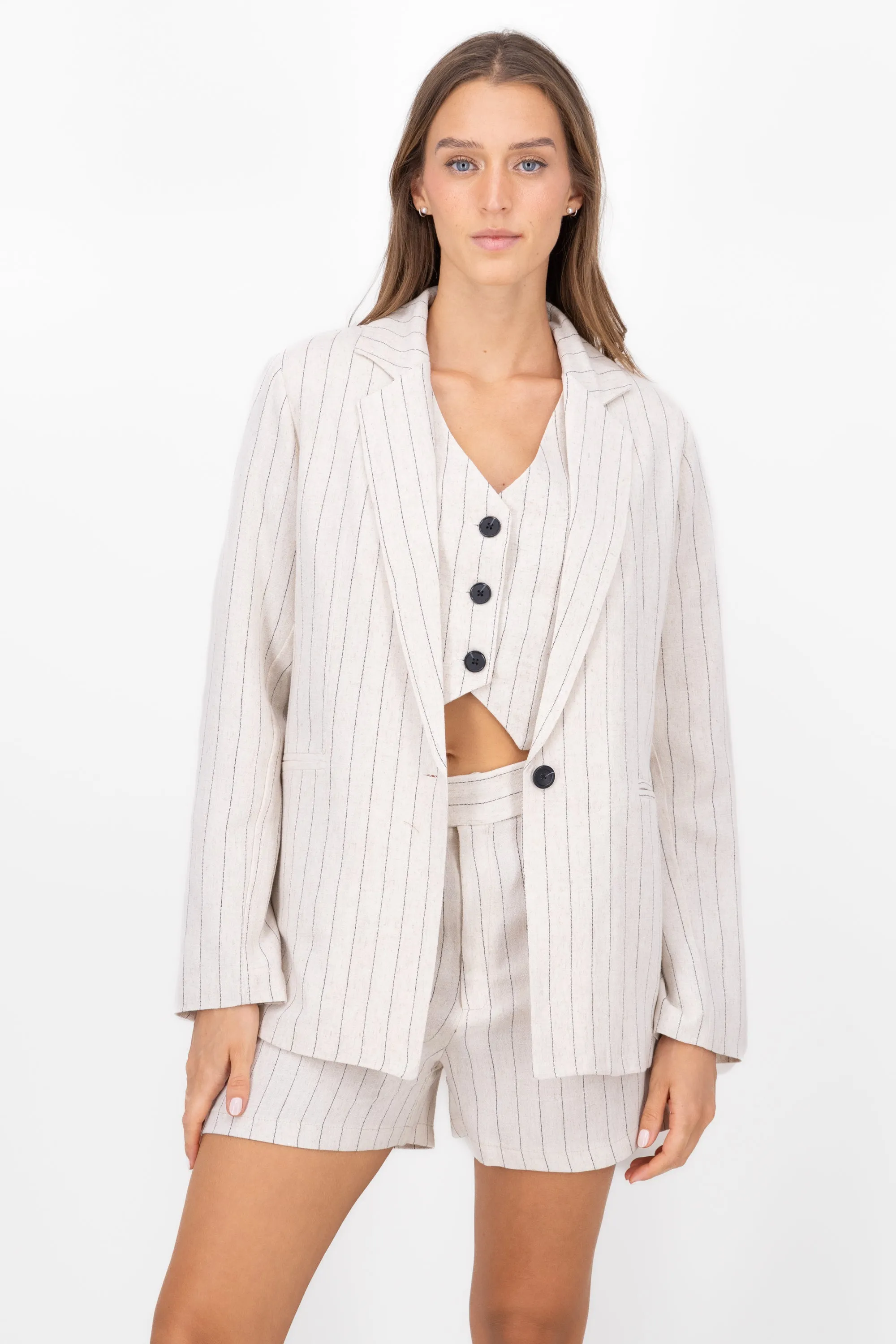 Blazer lino rayas sold by Shasa product image thumbnail 2