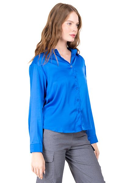 Camisa satín manga larga sold by Shasa product image thumbnail 3