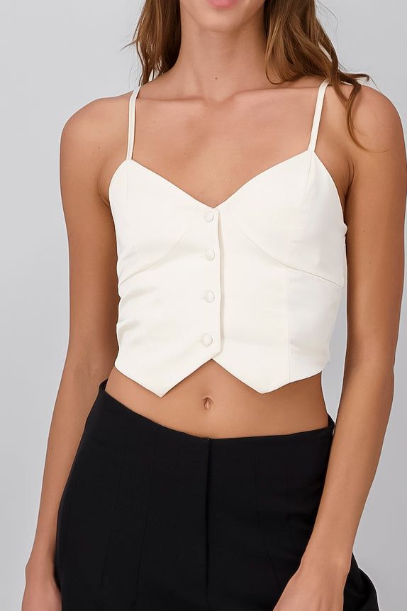 Top Tirantes Cuello V Con Botones sold by Shasa product image thumbnail 5