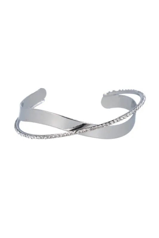 Cuff cruzado brillos sold by Shasa