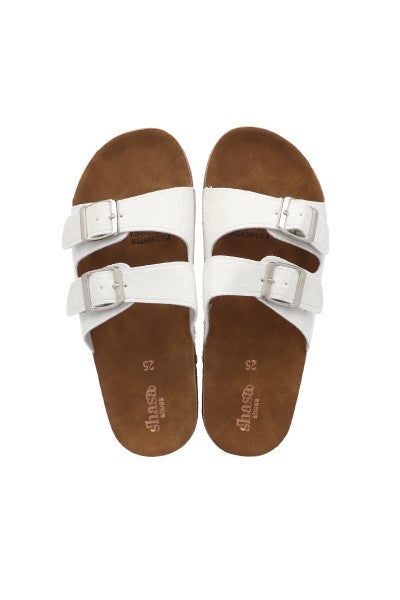 Sandalias doble cinta hebilla sold by Shasa