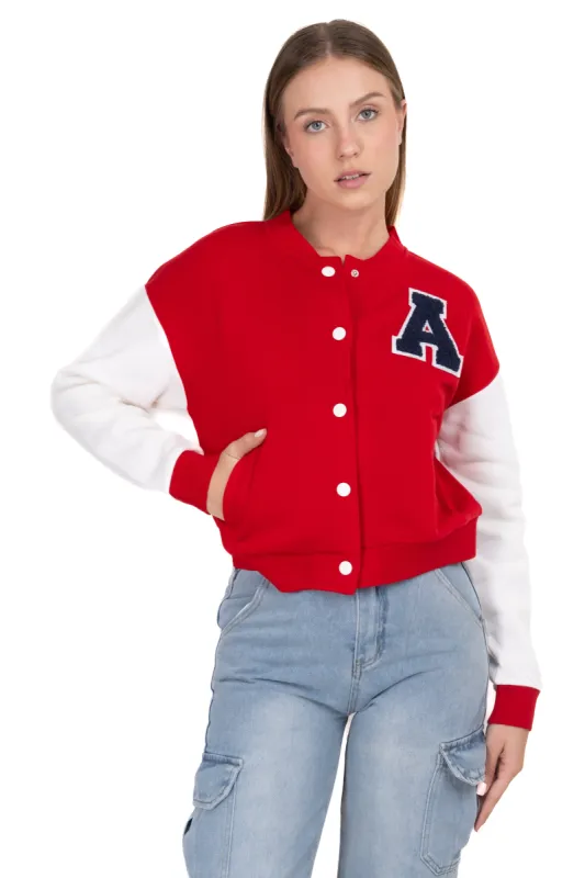 Bomber bicolor parche A sold by Shasa