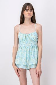 Romper Corto Flores Con Copas sold by Shasa