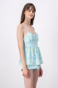 Romper Corto Flores Con Copas sold by Shasa