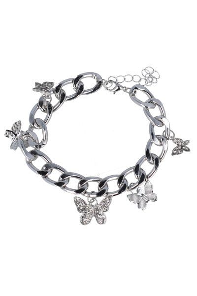 Pulsera cadena dijes mariposas sold by Shasa