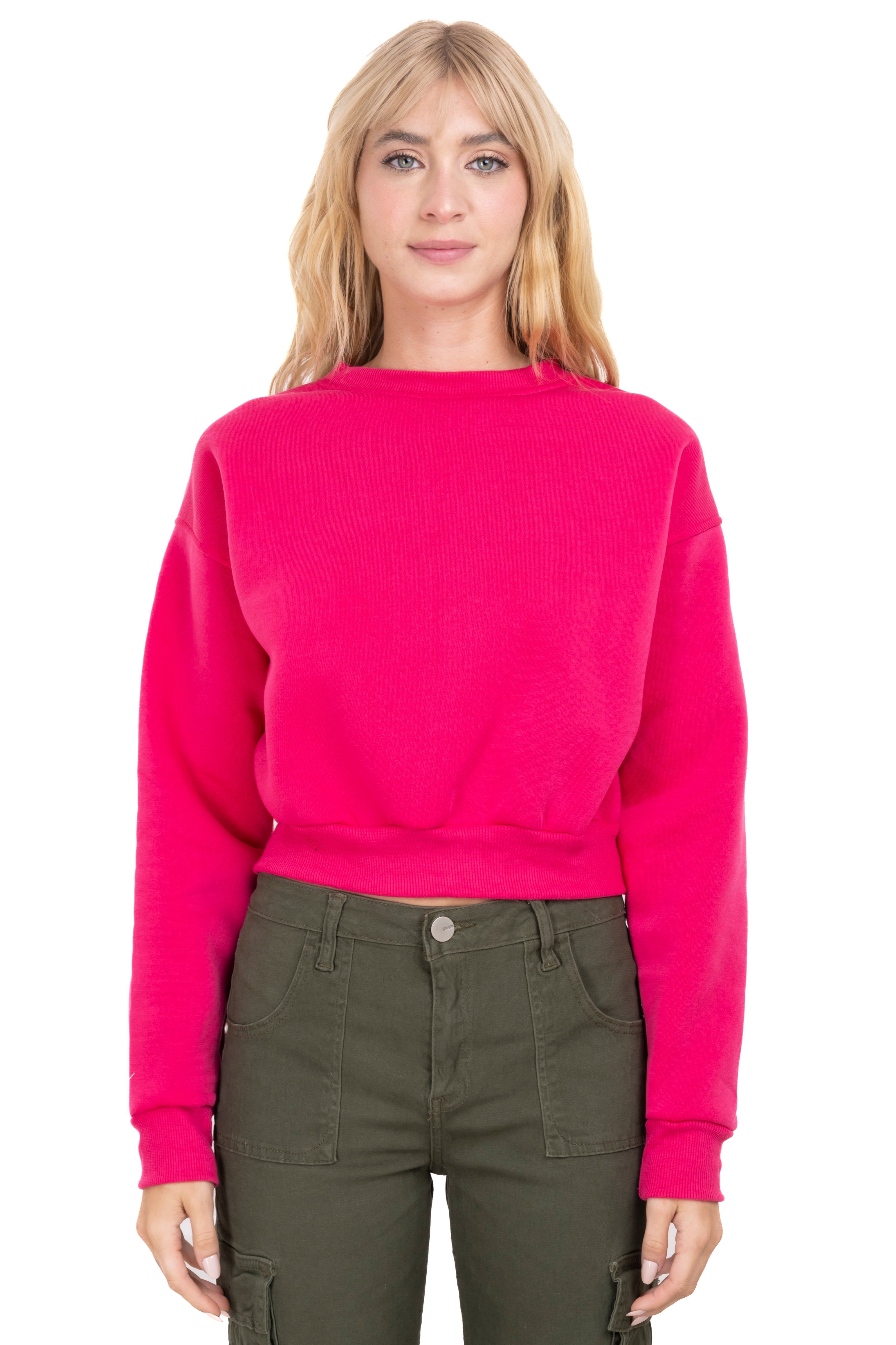 Sudadera crop cuello redondo sold by Shasa product image thumbnail 2