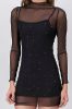 Vestido mini mesh brillos sold by Shasa