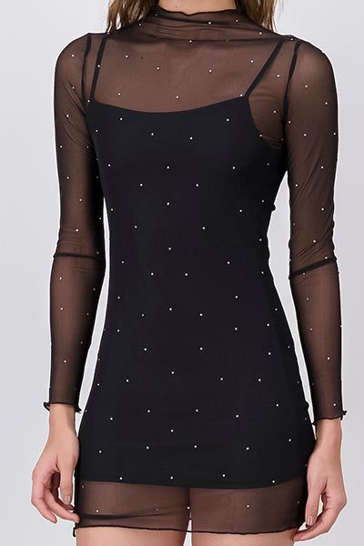 Vestido mini mesh brillos sold by Shasa product image thumbnail 5