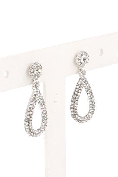 Aretes largos gota brillos sold by Shasa product image thumbnail 2
