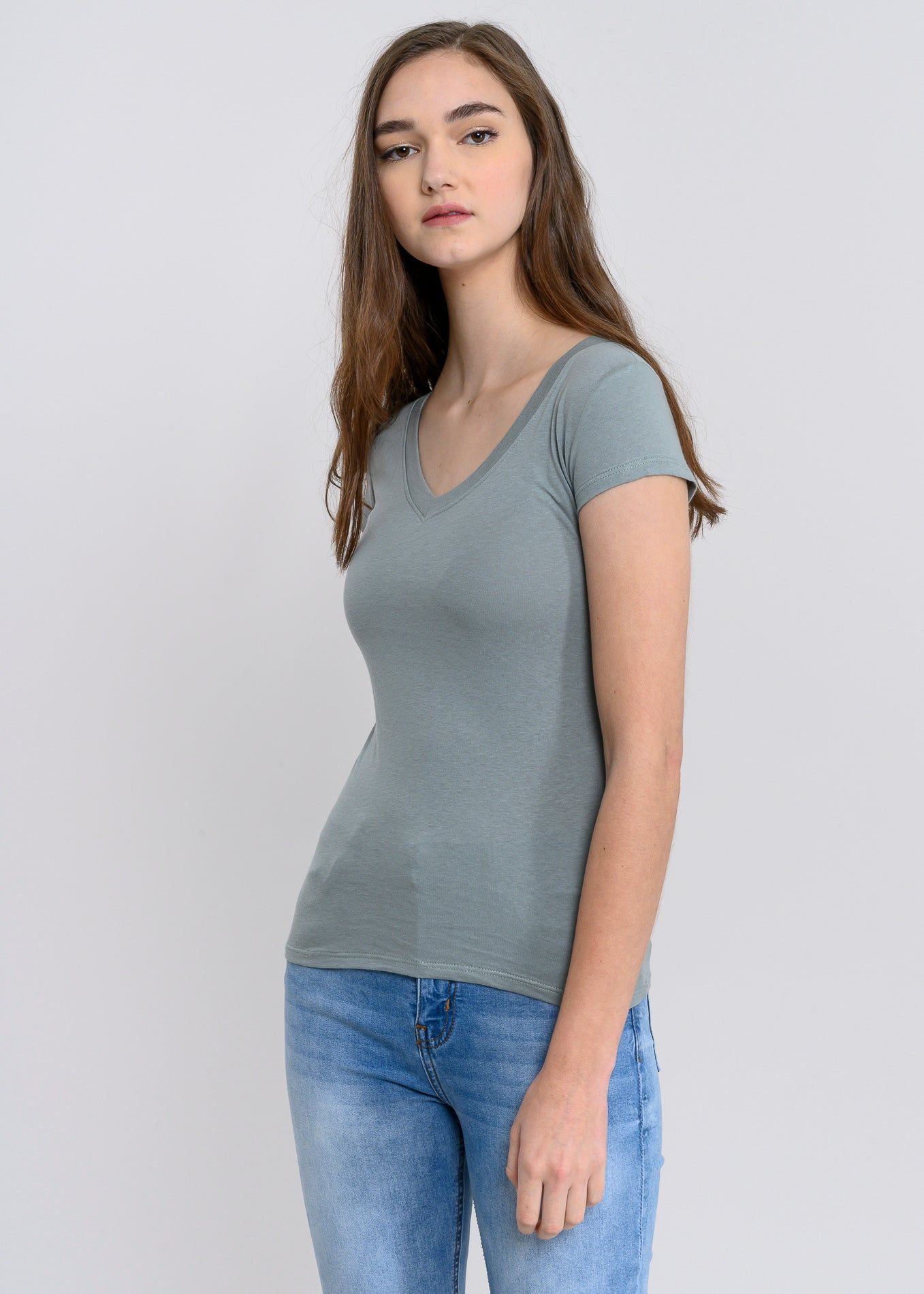 Blusa manga corta cuello v sold by Shasa product image thumbnail 2