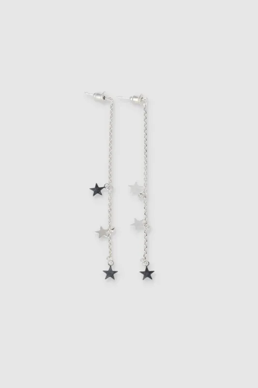 Aretes largos estrella sold by Shasa